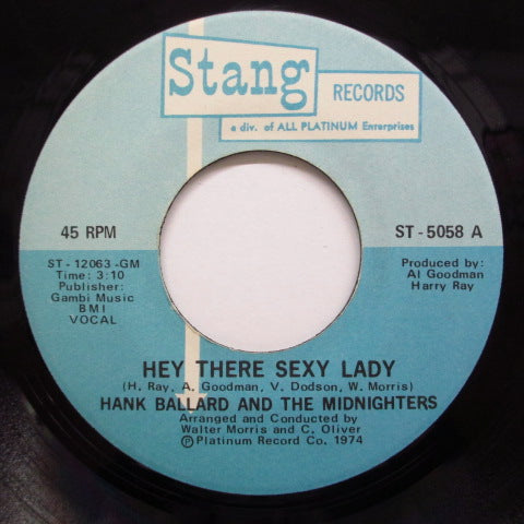 HANK BALLARD & THE MIDNIGHTERS - Hey There Sexy Lady