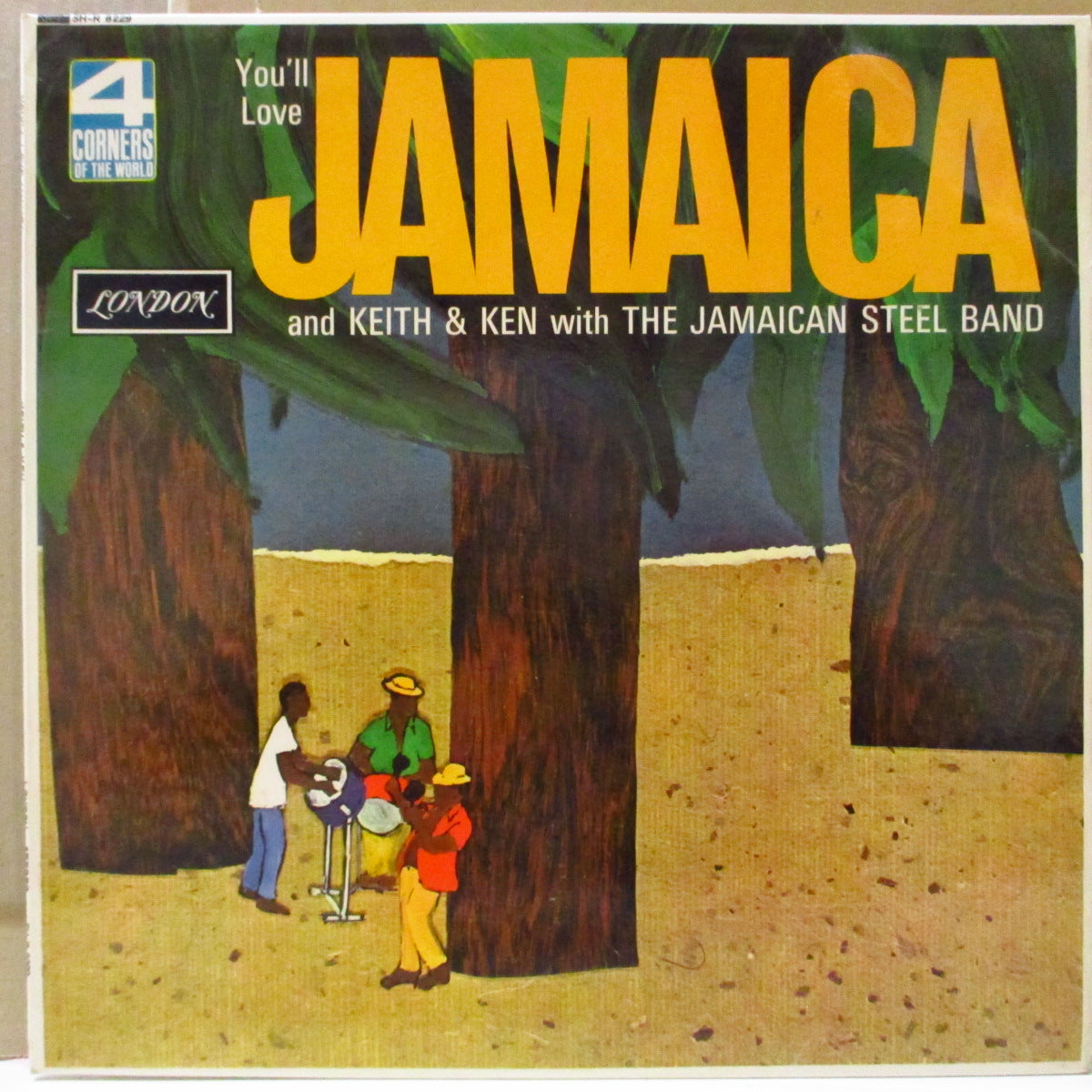 KEITH & KEN With THE JAMAICAN STEEL BAND (キース・アンド・ケン・ウィズ・ザ・ジャマイカン・スティール・バンド) - You'll Love Jamaica (UK オリジナル・ステレオ LP/表面コーティングジャケ)