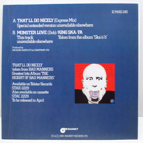 BAD MANNERS (バッド・マナーズ) - That'll Do Nicely - Express Mix (UK Orig.12")