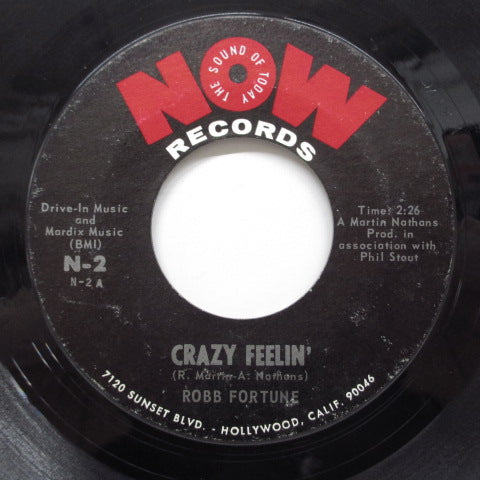 ROBB FORTUNE (ロブ・フォーチューン) - Crazy Feelin' ('68 Reisseu 7"/Now 45)