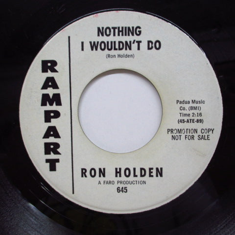 RON HOLDEN - Girl I Love You (Promo)