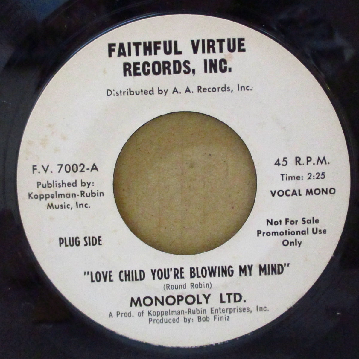 MONOPOLY LTD. (モノポリー・リミテッド) - Underdog's Child (US Promo 7")