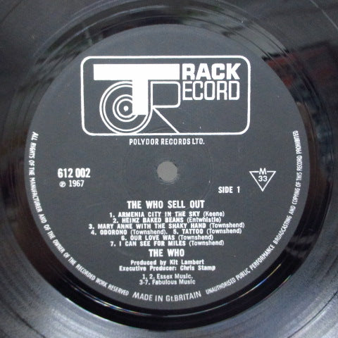 WHO (フー) - Sell Out (UK Orig.MONO+Sticker、500 Limited PSYCHEDELIC POSTER)