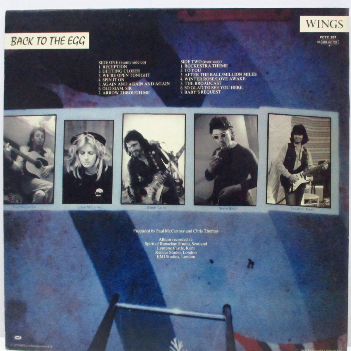 PAUL McCARTNEY & WINGS (ポール・マッカートニー) - Back To The Egg (UK オリジナル LP+インナー)