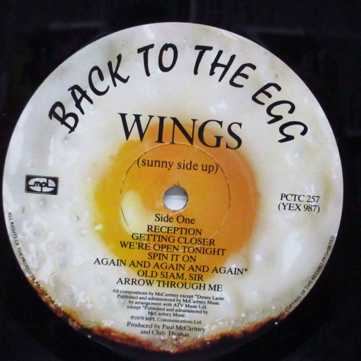 PAUL McCARTNEY & WINGS (ポール・マッカートニー) - Back To The Egg (UK オリジナル LP+インナー)