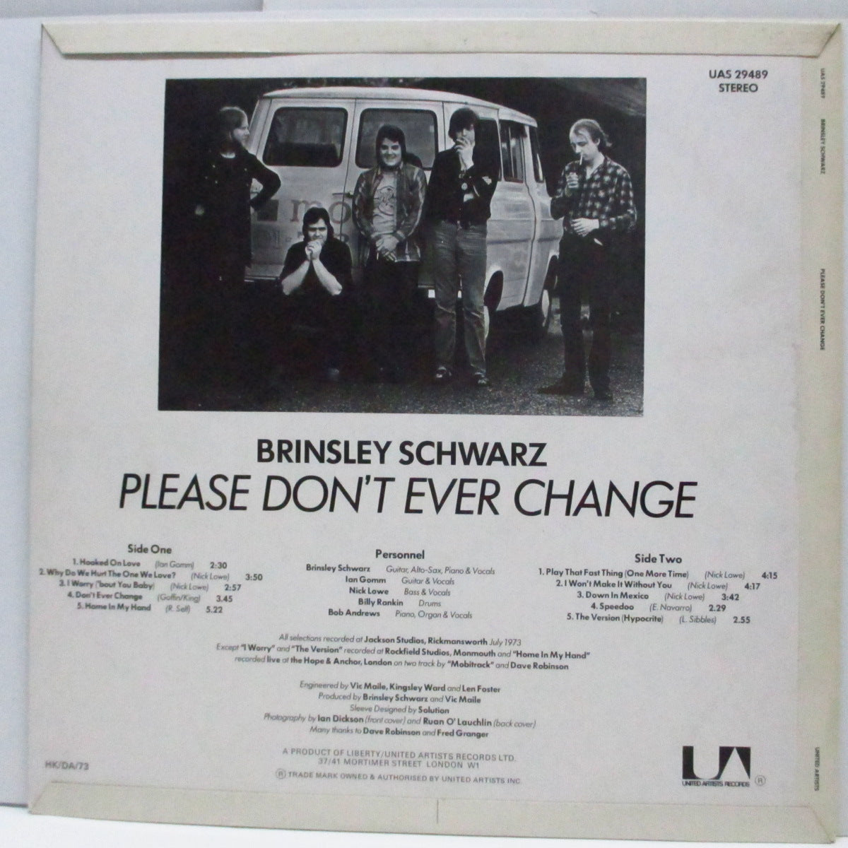 BRINSLEY SCHWARZ (ブリンズリー・シュウォーツ) - Please Don't Ever Change (UK オリジナル「ステレオ」LP/CFS)