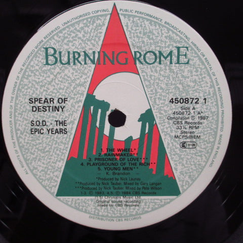 SPEAR OF DESTINY - S.O.D. The Epic Years (UK Orig.LP)