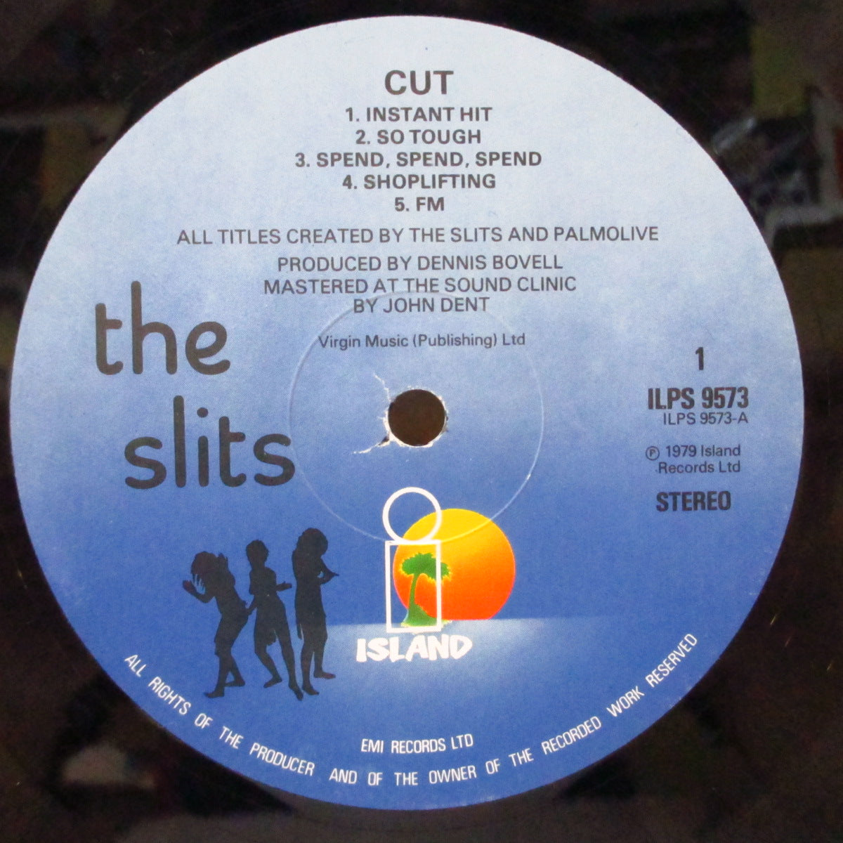 SLITS, THE (ザ・スリッツ) - Cut (UK オリジナル・両面シルエットラベ LP+インナー/両面コーティングジャケ)
