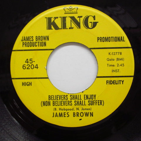JAMES BROWN - Tit For Tat / Believers Shall Enjoy (Promo)
