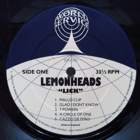 LEMONHEADS (レモンヘッズ) - Lick (UK & EU オリジナル LP) '89年パンク時代サードアルバム!