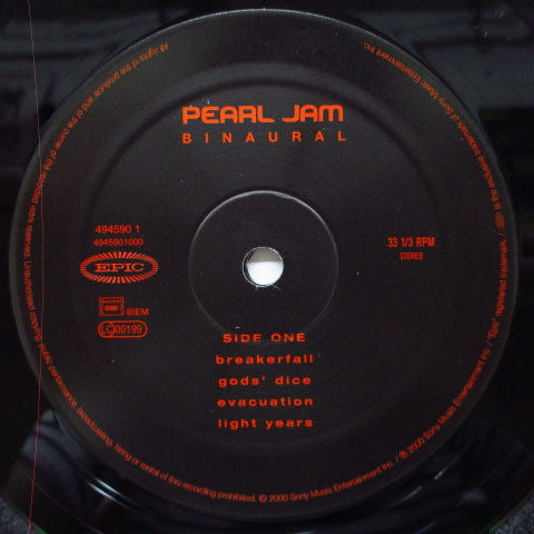 PEARL JAM (パール・ジャム) - Binaural (EU オリジナル 2xLP)
