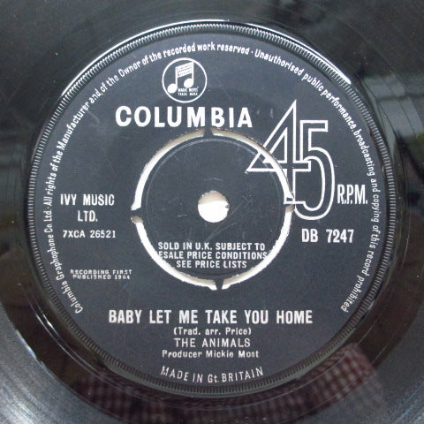 ANIMALS - Baby Let Me Take You Home (UK Orig.)