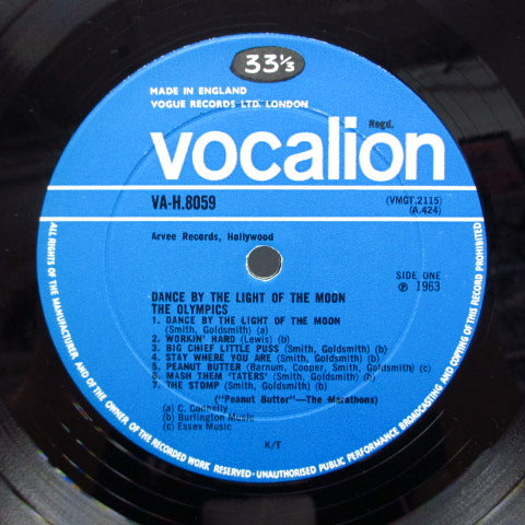 OLYMPICS etc (オリンピックス他) - Dance By The Light Of The Moon (UK Orig.Mono)