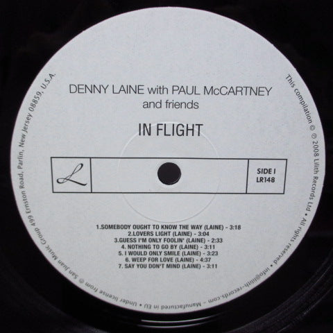 DENNY LAINE with PAUL McCARTNEY - In Flight (EU Reissue LP)