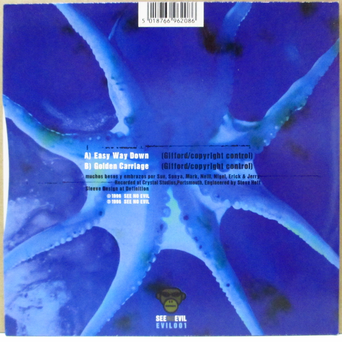 SNOWPONY (スノーポニー) - Easy Way Down (UK Orig.7")