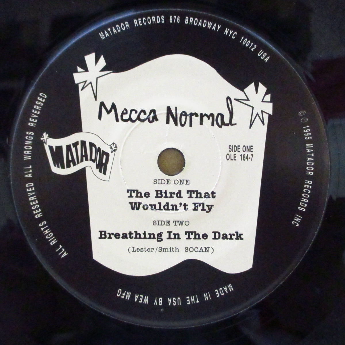 MECCA NORMAL (メッカ・ノーマル) - The Bird That Wouldn't Fly (US Orig.7")