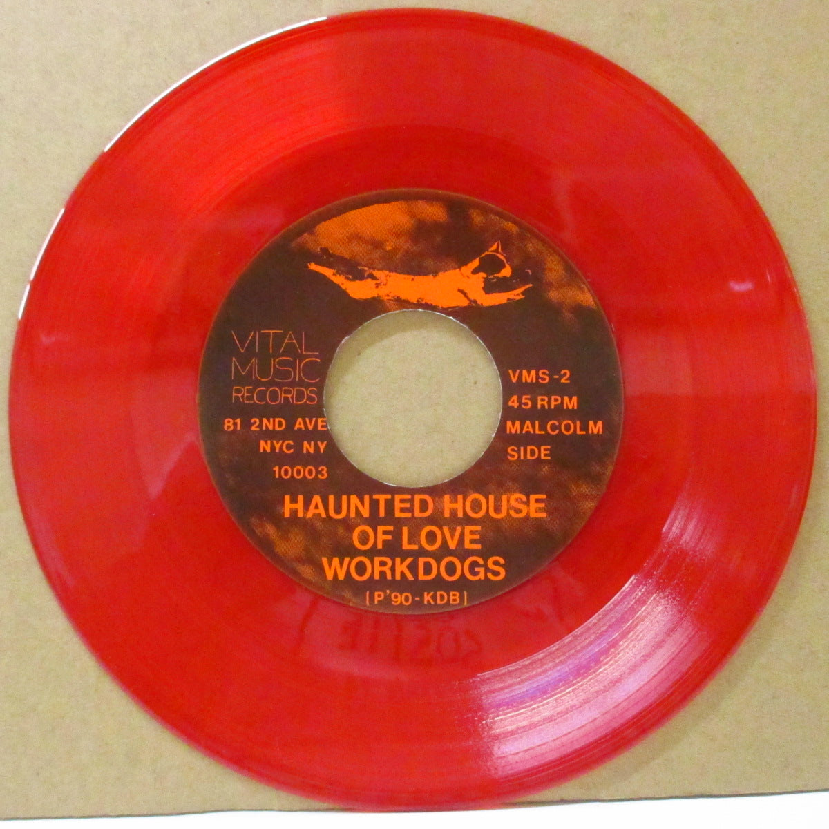WORKDOGS (ワークドッグス) - Haunted House Of Love (US Ltd.Red Vinyl 7"/Poster PS)