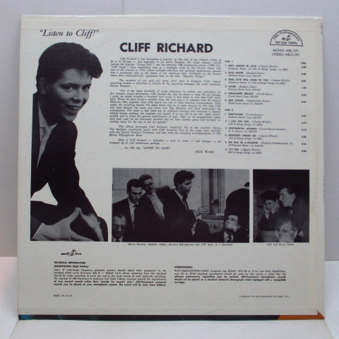 CLIFF RICHARD & THE SHADOWS (クリフ・リチャード & ザ- シャドウズ) - Listen To Cliff (US 60's 2nd Press Stereo LP)