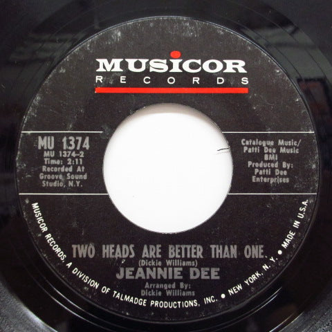 JEANNIE DEE - Two Heads Are Better Than One (Orig)