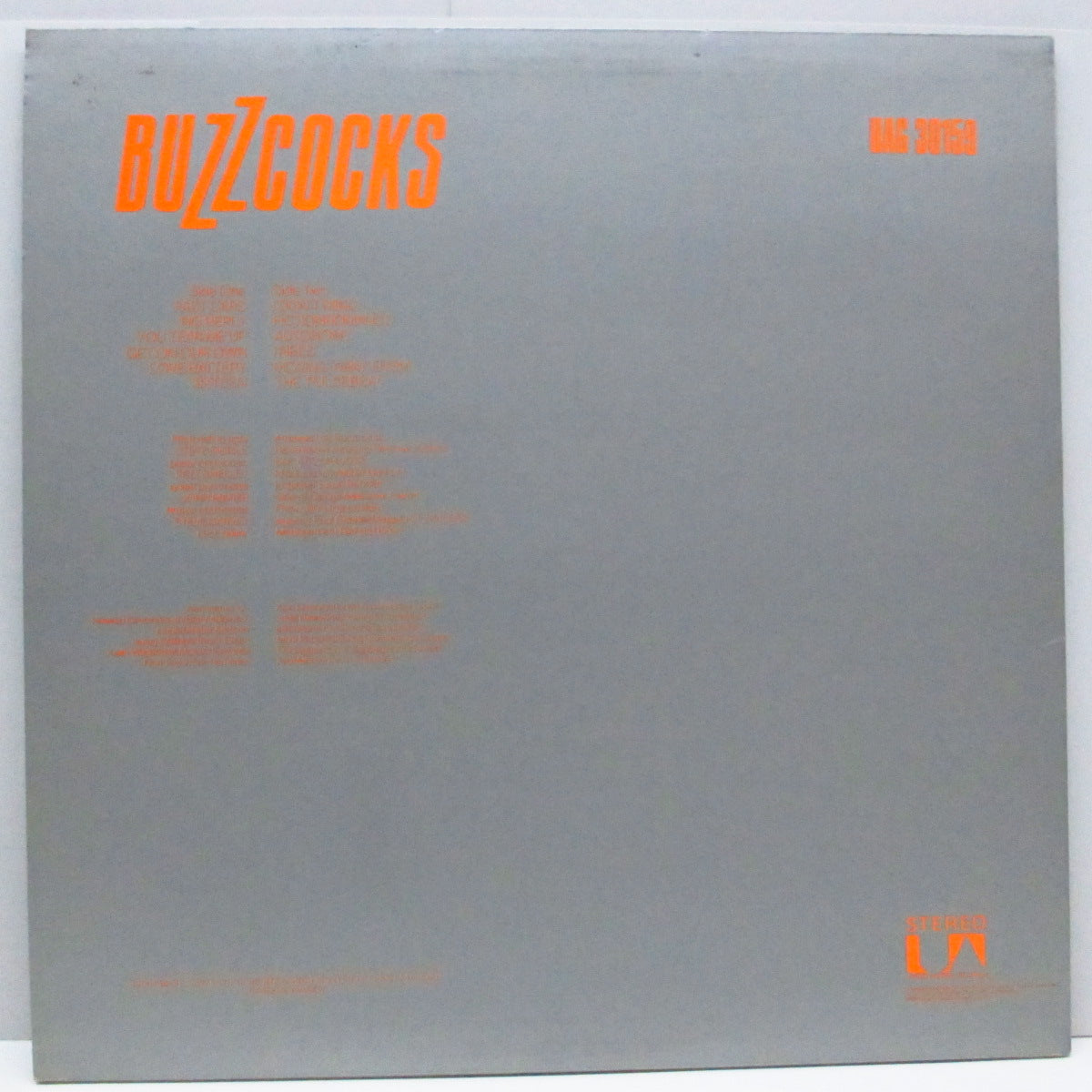 BUZZCOCKS (バズコックス) - Another Music In A Different Kitchen (UK 「ミスプレス10曲入」LP+ブラックインナー)