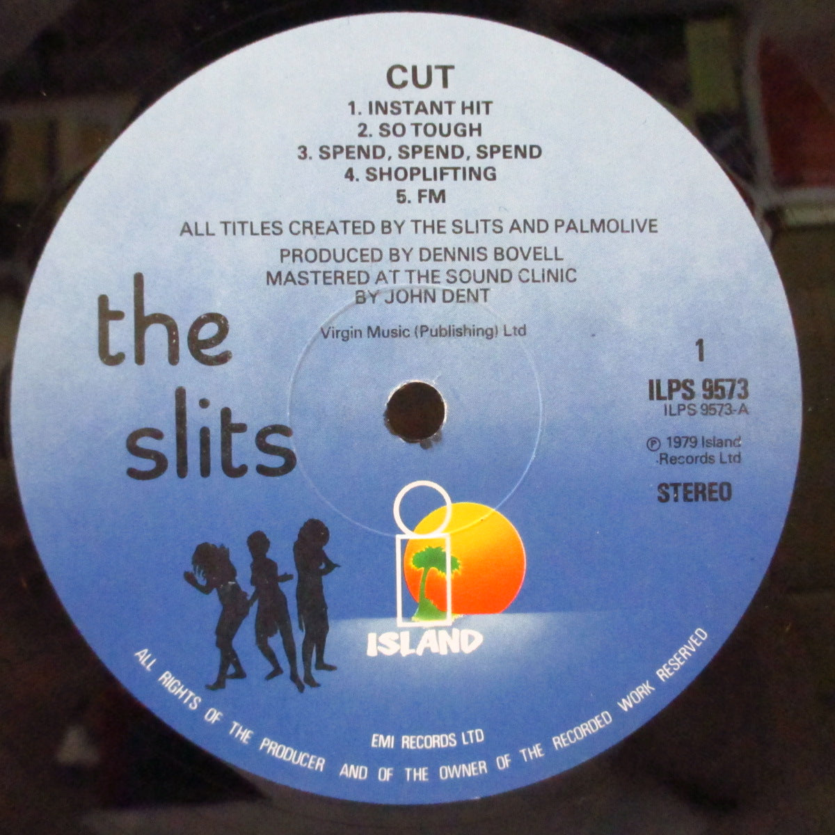 SLITS, THE (ザ・スリッツ) - Cut (UK オリジナル・片面シルエットラベ LP+インナー/両面コーティングジャケ)