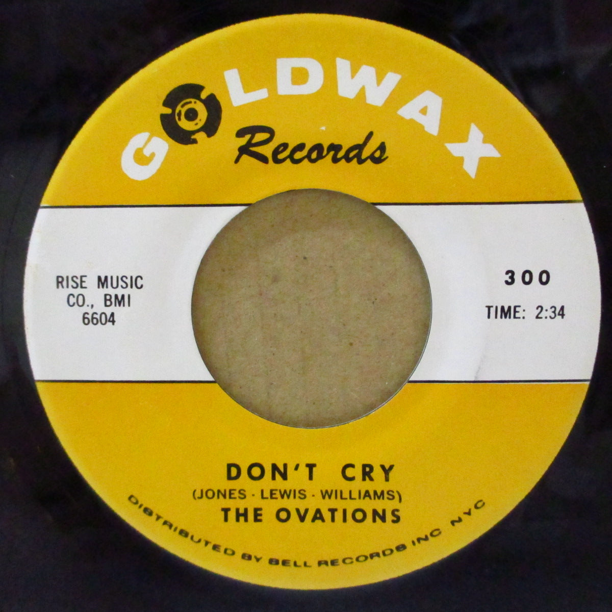 OVATIONS (オヴェイションズ) - I Need A Lot Of Loving (US Orig.Yellow & White Label 7")