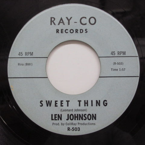 LEN JOHNSON - One Day / Sweet Thing (Block Logo)