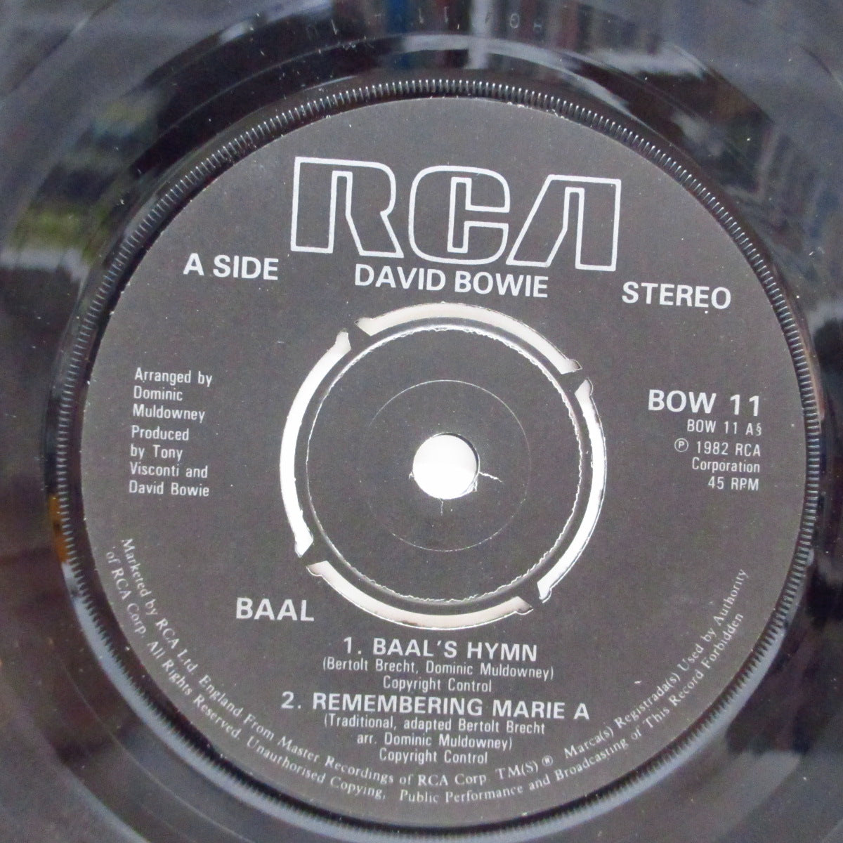 DAVID BOWIE (デヴィッド・ボウイ) - In Bertolt Brecht's Baal (UK Orig.EP/GS)