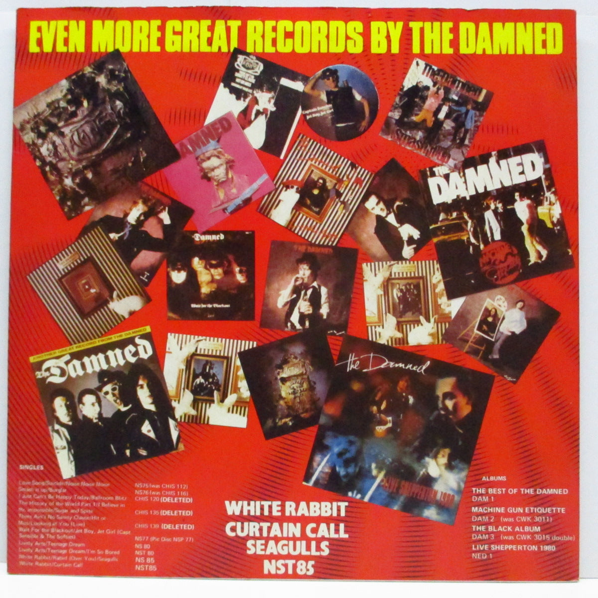 DAMNED, THE (ダムド) - White Rabbit (UK '83 再発「ブラックラベ」12")