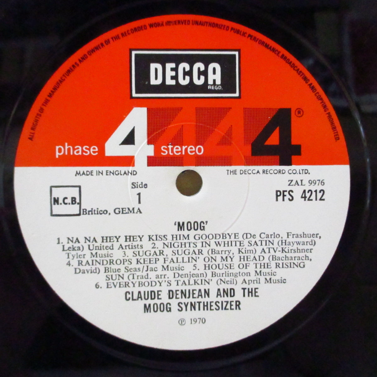 CLAUDE DENJEAN (クロード・デンジャン) - Moog ! (UK オリジナル・ステレオ LP/表面コーティング・ジャケ)