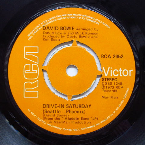 DAVID BOWIE - Drive-In Saturday (Seattle-Phoenix) (UK Orig.Round Center)