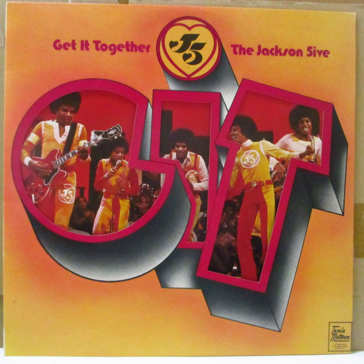 JACKSON 5 (ジャクソン・ファイヴ) - G.I.T. - Get It Together (UK オリジナル・ステレオ LP/文字くり抜きジャケ)