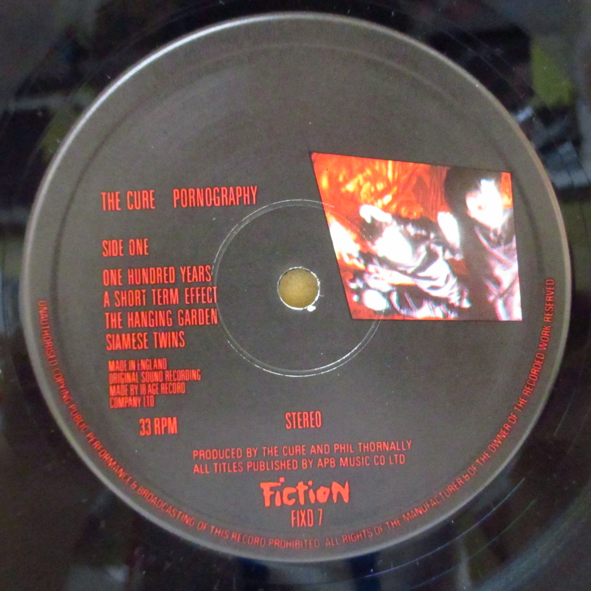 CURE, THE (ザ・キュアー) - Pornography (UK '86 再発 LP+インサート)