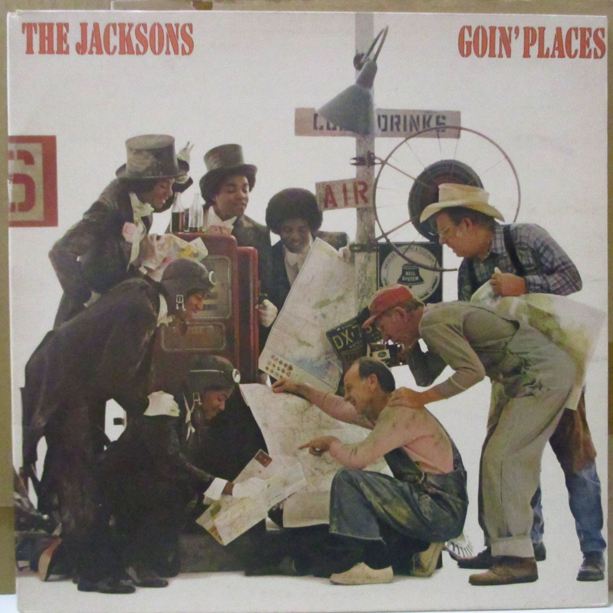 JACKSONS (ジャクソンズ) - Goin' Places (Dutch 80's 再発 LP+インナー/光沢見開きジャケ)