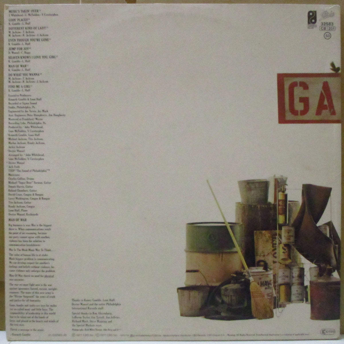 JACKSONS (ジャクソンズ) - Goin' Places (Dutch 80's 再発 LP+インナー/光沢見開きジャケ)