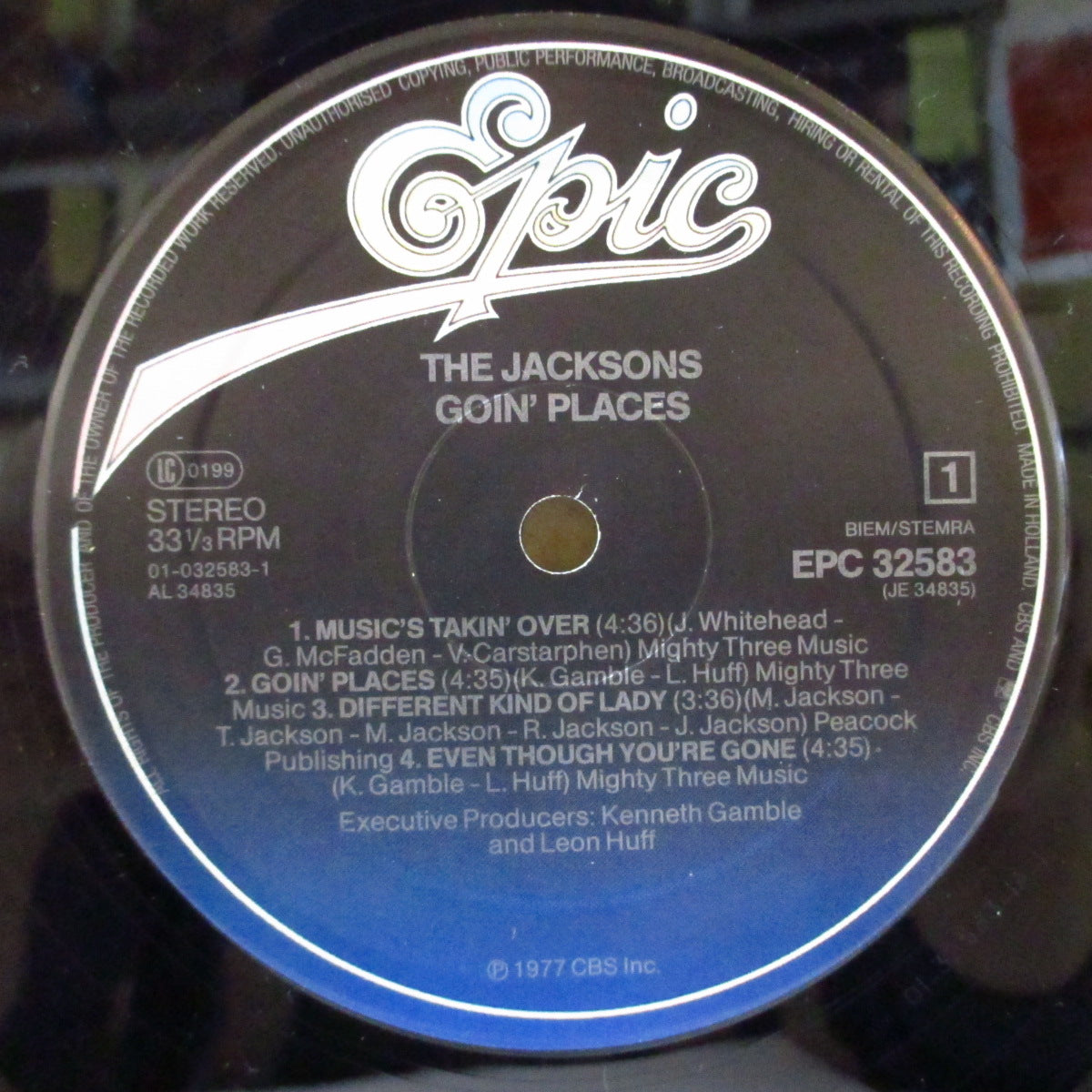 JACKSONS (ジャクソンズ) - Goin' Places (Dutch 80's 再発 LP+インナー/光沢見開きジャケ)