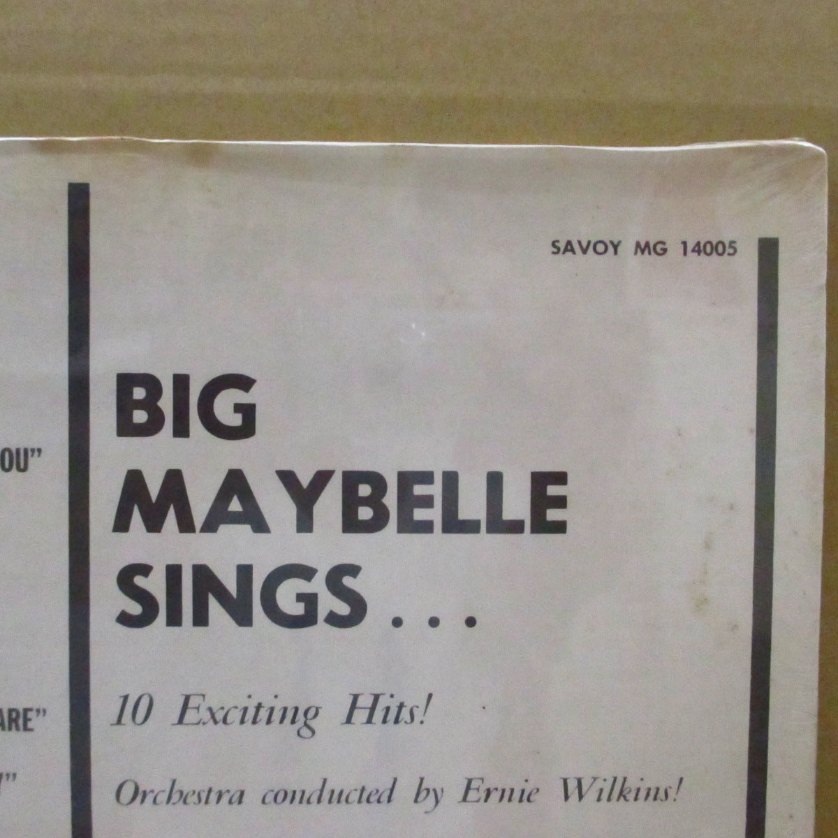 BIG MAYBELLE (ビッグ・メイべル) - Big Maybelle Sings... (US 60's Reissue Mono LP/Red CVR)