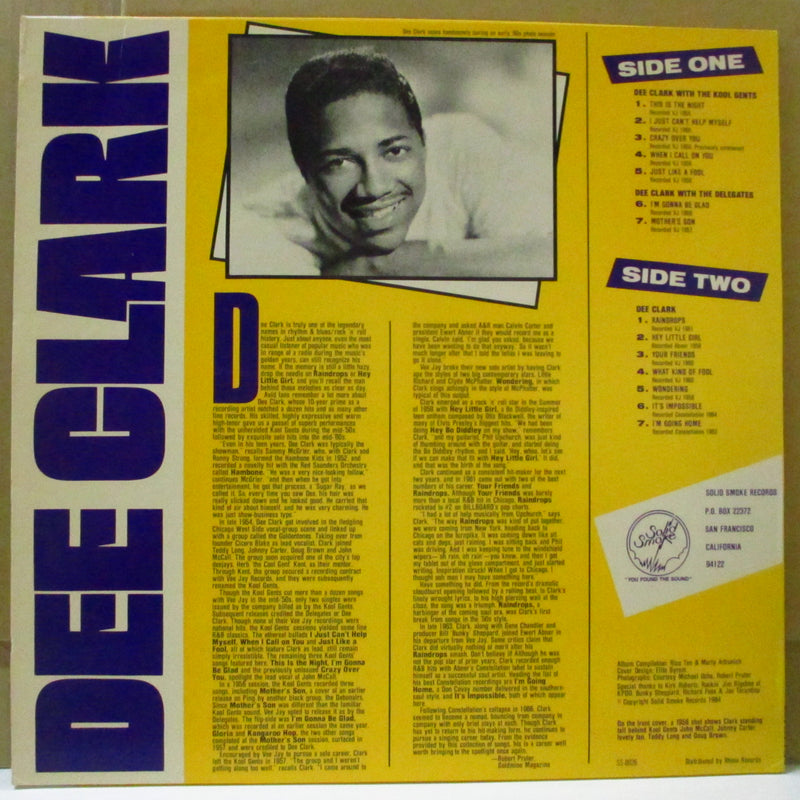 DEE CLARK (ディー・クラーク)  - His Best Recordings (US Orig.Mono LP)