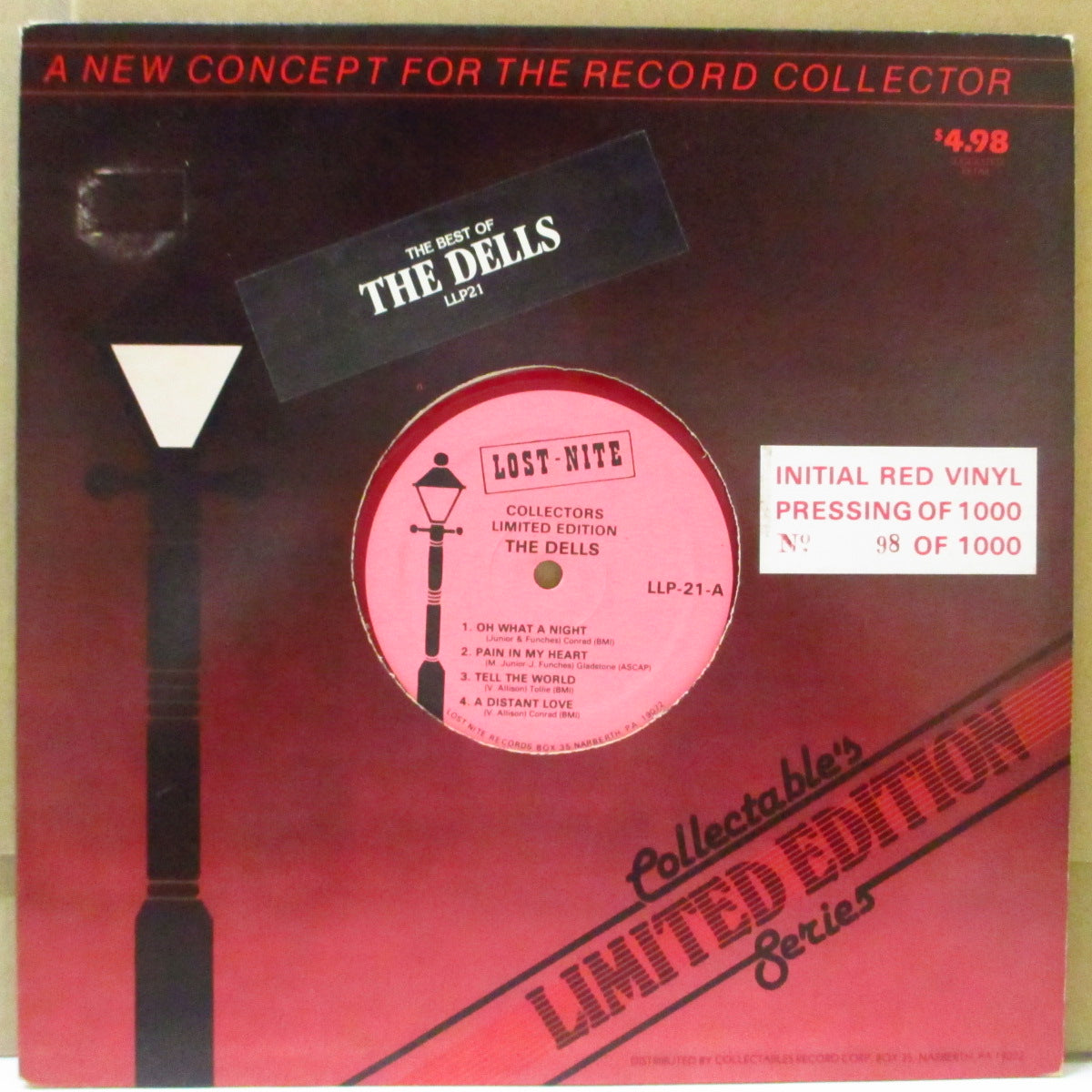 DELLS (デルズ) - The Best of The Dells (US Ltd.1000 Red Vinyl 10" MLP)