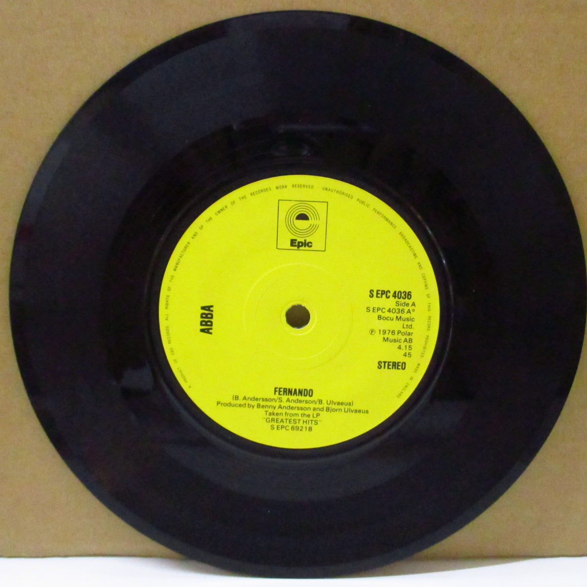 ABBA (アバ) - Fernando (UK オリジナル 7")