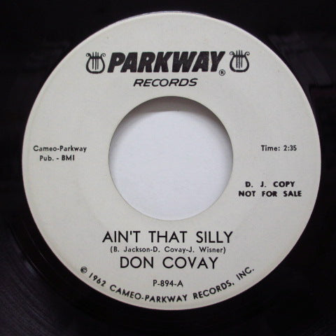 DON COVAY - Turn It On / Ain't That Silly (Promo)