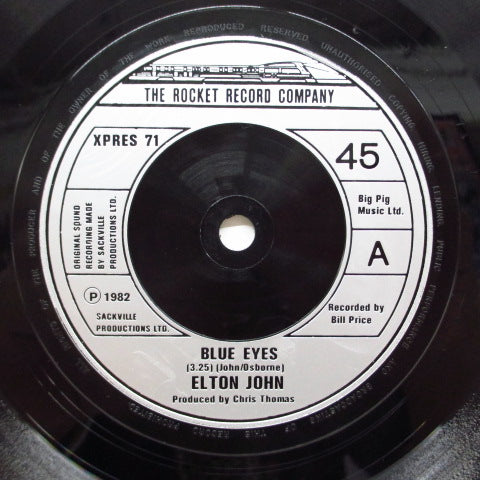 ELTON JOHN (エルトン・ジョン) - Blue Eyes (UK Orig+PS)