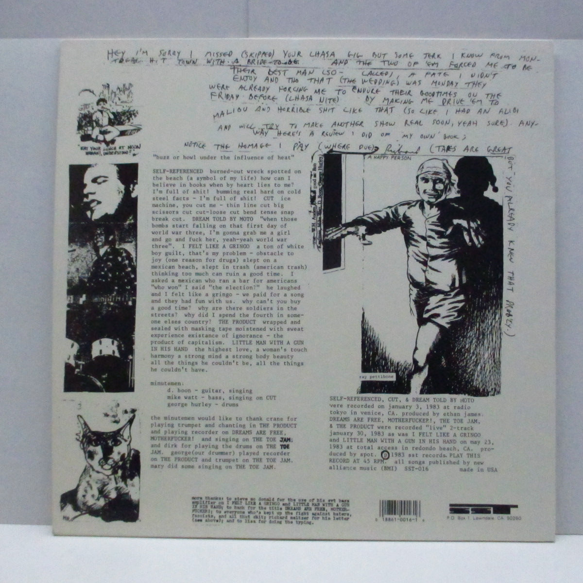 MINUTEMEN (ミニットメン) - Buzz Or Howl Under The Influence Of Heat (US 90's Reissue 12")