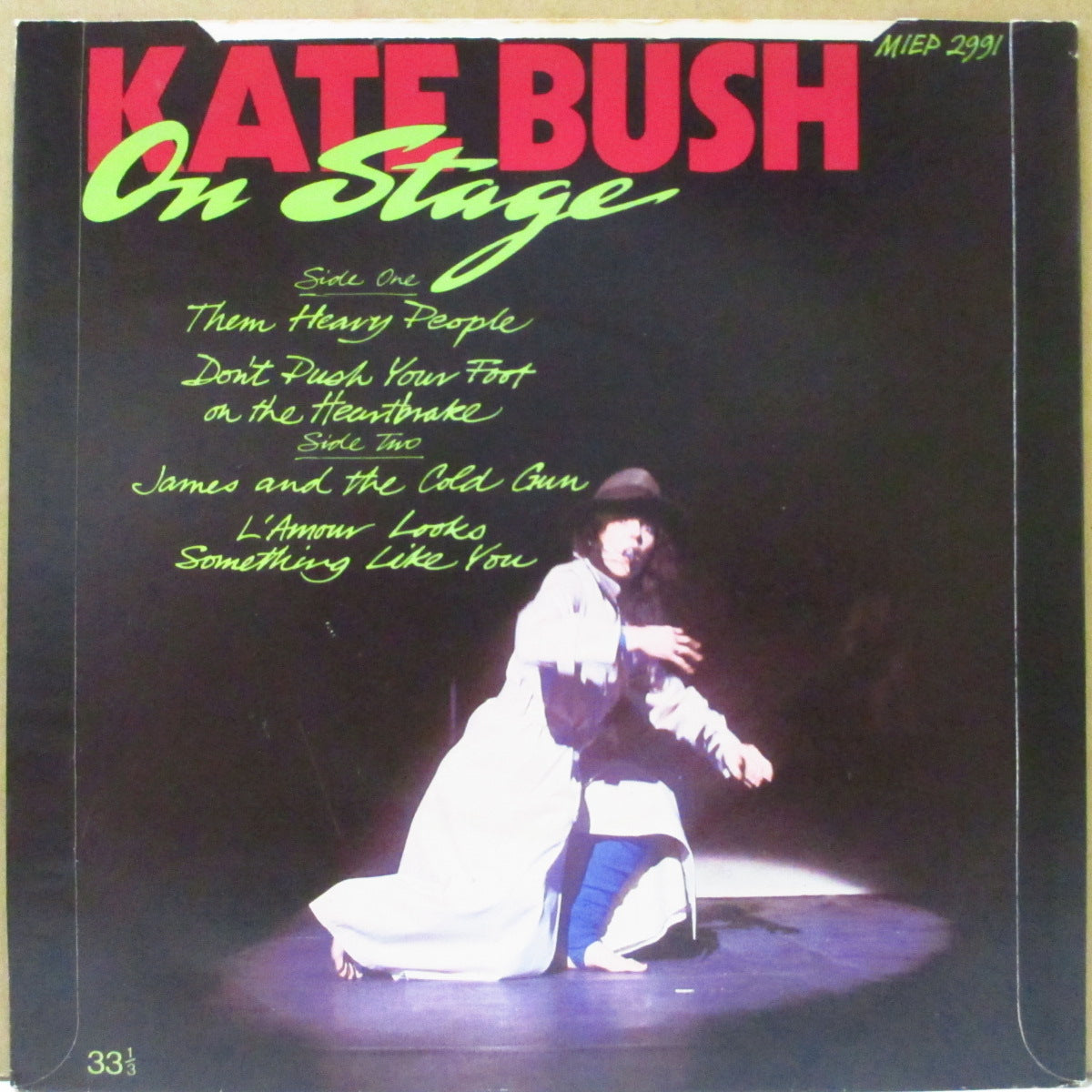 KATE BUSH (ケイト・ブッシュ) - On Stage (UK オリジナル 7"+レギュラー・マット固紙ジャケ)