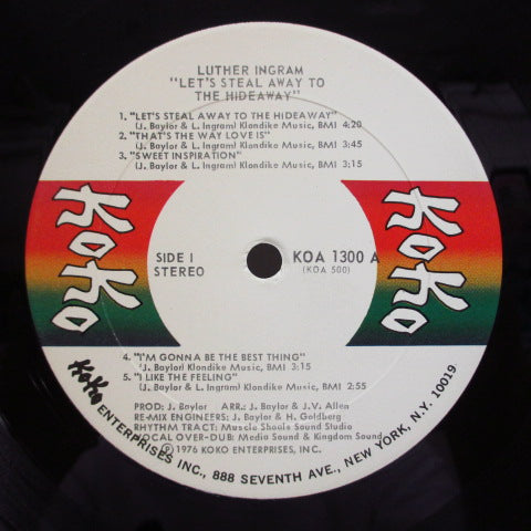 LUTHER INGRAM (ルーサー・イングラム) - Let's Steal Away To The Hideaway (US:Orig.)