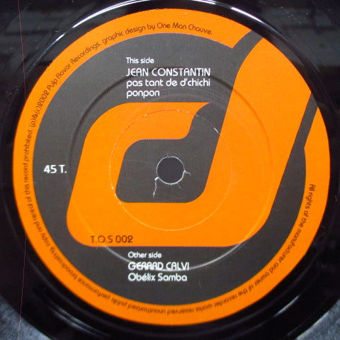 JEAN CONSTANTIN / GERARD CALVI (ジャン・コンスタンティン / ジェラール・キャルヴィ) - Pas Tant De D'Chichi Ponpon / Obelix Samba (France RE.7")