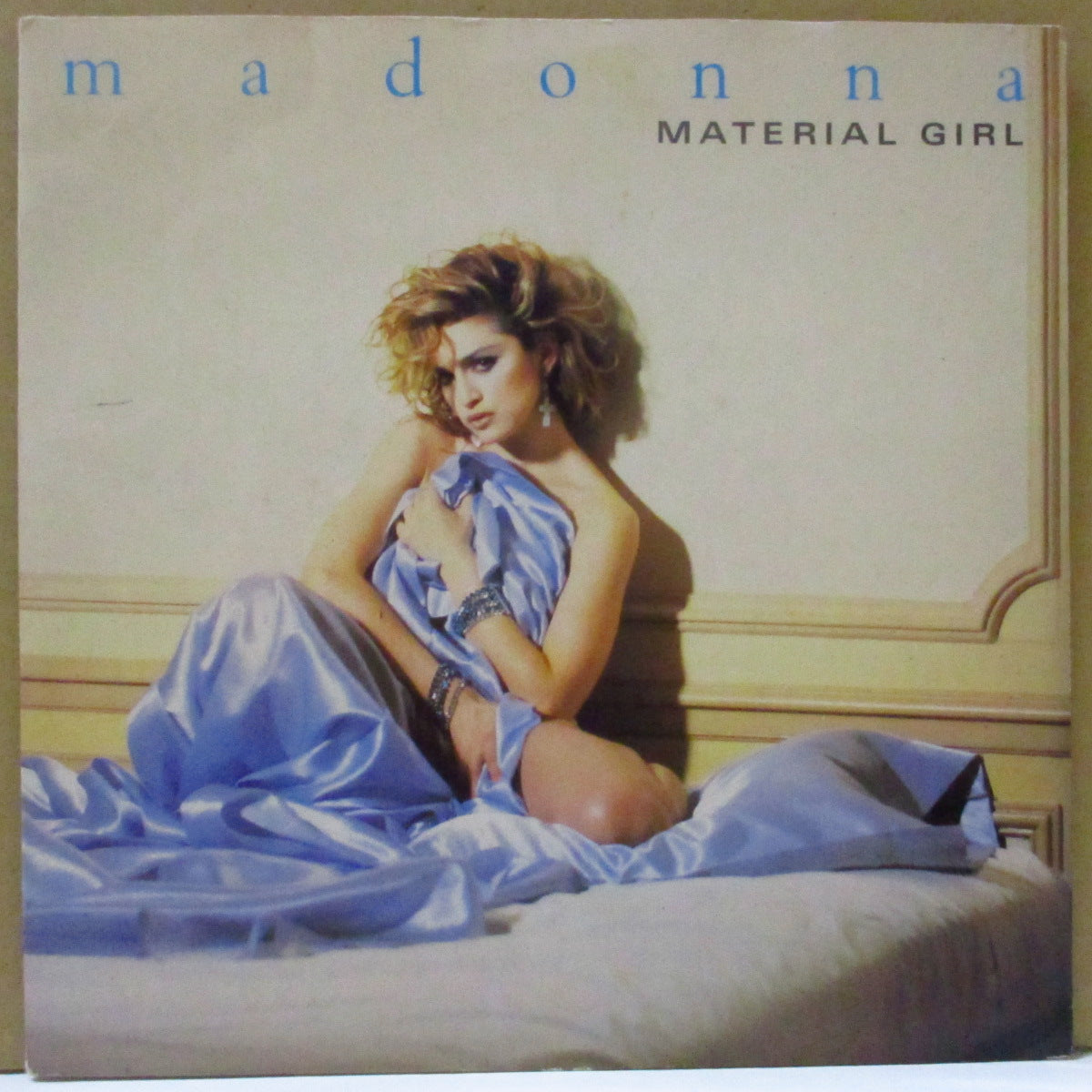 MADONNA (マドンナ) - Material Girl (UK オリジナル・シルバープラスチックラベ 7+光沢固紙ジャケ)