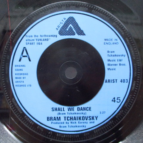 BRAM TCHAIKOVSKY (ブラム・チャイコフスキー) - Shall We Dance (UK Orig.7")