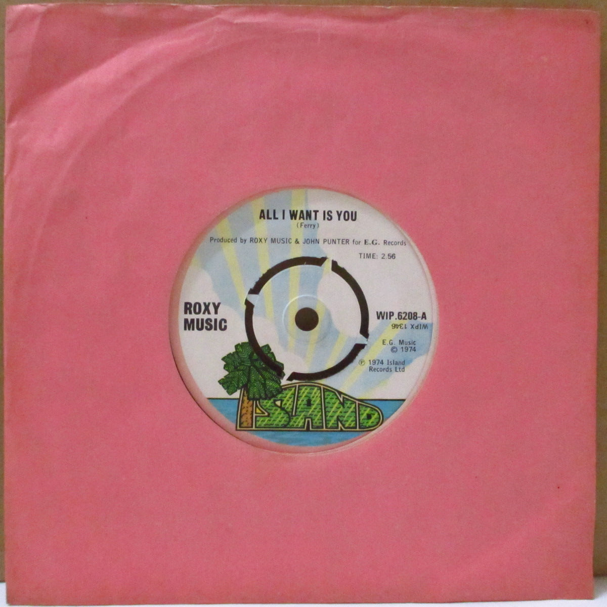 ROXY MUSIC (ロキシー・ミュージック) - All I Want Is You (UK オリジナル 7"+プレーン・ダイカットスリーブ)