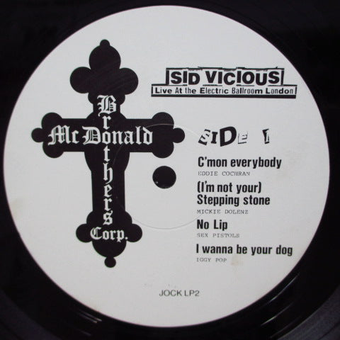 SID VICIOUS (シド・ヴィシャス) - Live At The Electric Ballroom London (UK オリジナル LP) シドNYCに移住直前のライブ!